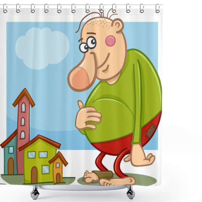 Personality  Giant Fantasy Character Cartoon Shower Curtains