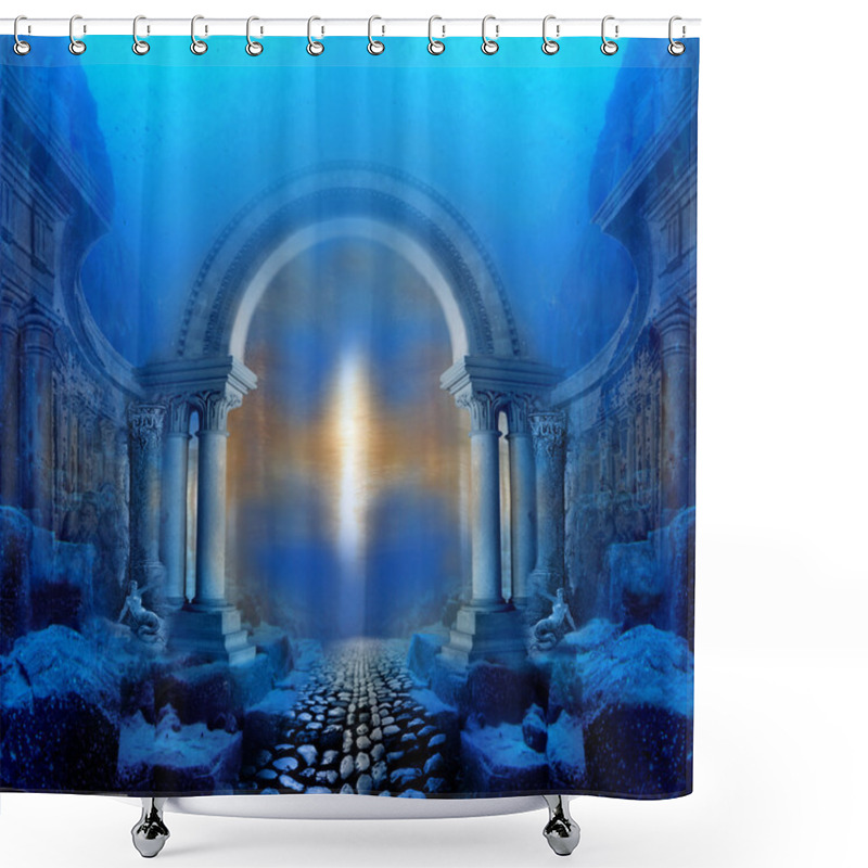 Personality  Way To Atlantis Shower Curtains