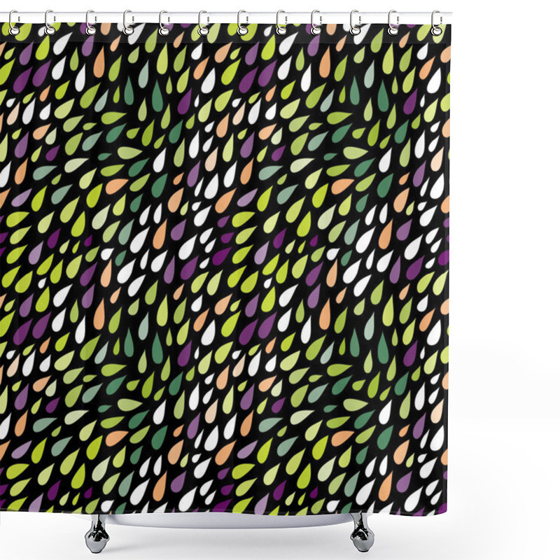 Personality  Rainy Seamless Pattern Shower Curtains