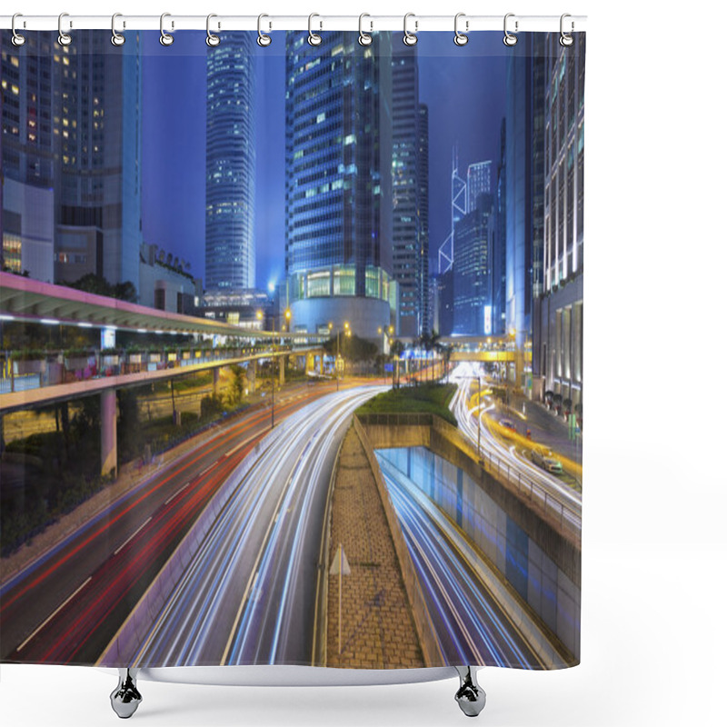 Personality  City Of Hong Kong. Shower Curtains