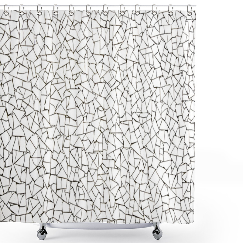 Personality  Broken Tiles Texture Shower Curtains