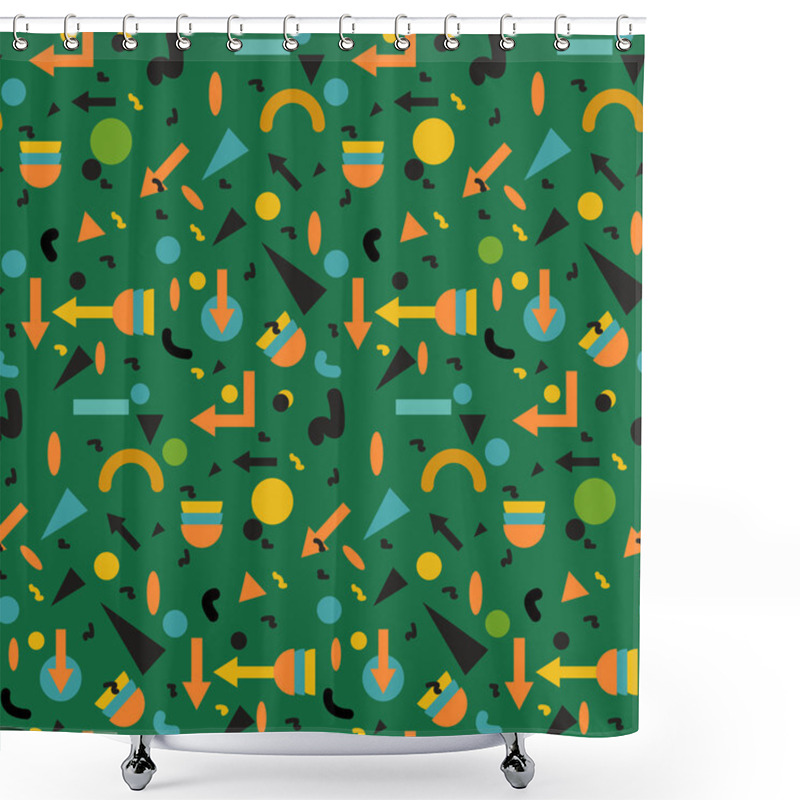 Personality  Seamless Geometric Pattern Shower Curtains