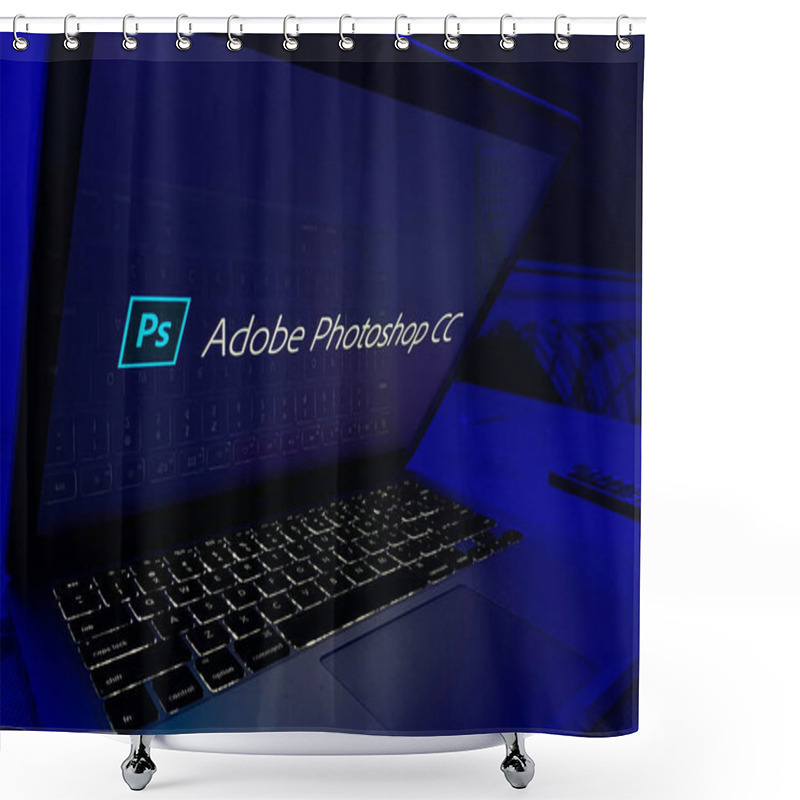 Personality  Adobe Photoshop Logo Computer Is A Raster Graphics Editor Developed By Adobe Systems.THURSDAY, NOVEMBER 21, 2022. UNITED STATES, CALIFORNIA. Shower Curtains