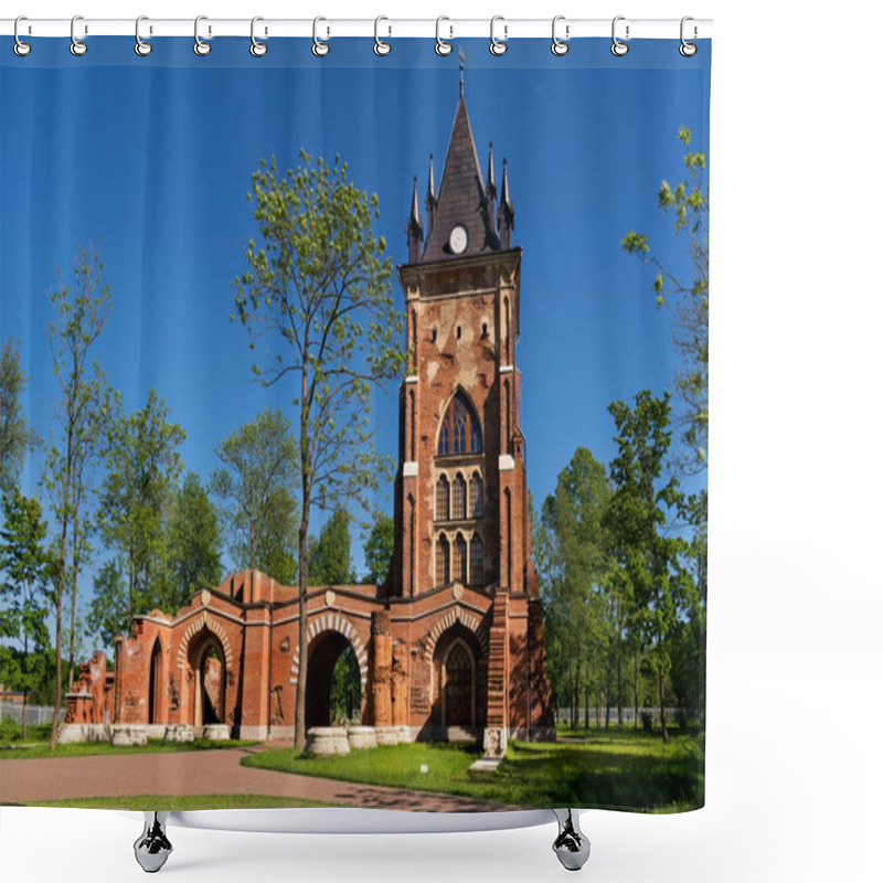 Personality  Pavilion Chapelle In Alexander Park In Tsarskoye Selo, St. Peter Shower Curtains