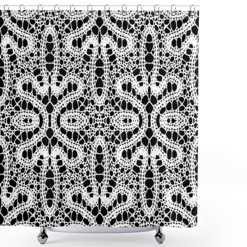 Personality  Lace Abstract Ornament Pattern Shower Curtains