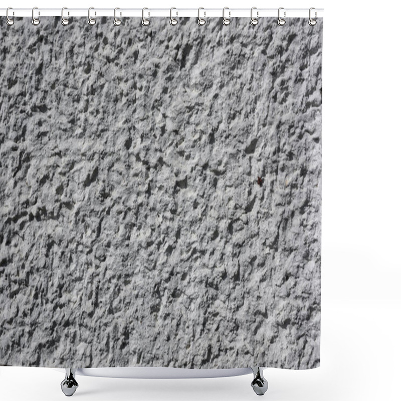 Personality  Full Frame Image Of Abstract Concrete Wall Background  Shower Curtains