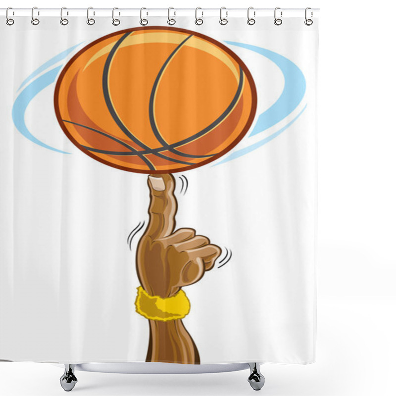 Personality  Basketball Shower Curtains