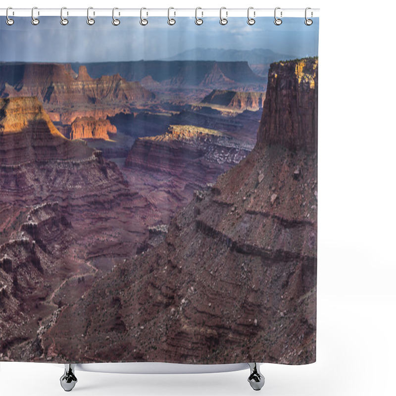 Personality  Beautiful Sunset Near The Marlboro Point Canyonlands Utah Shower Curtains