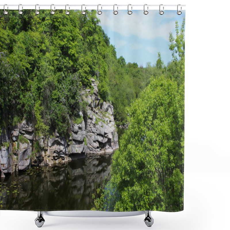 Personality  Buki Canyon In Ukraine Shower Curtains