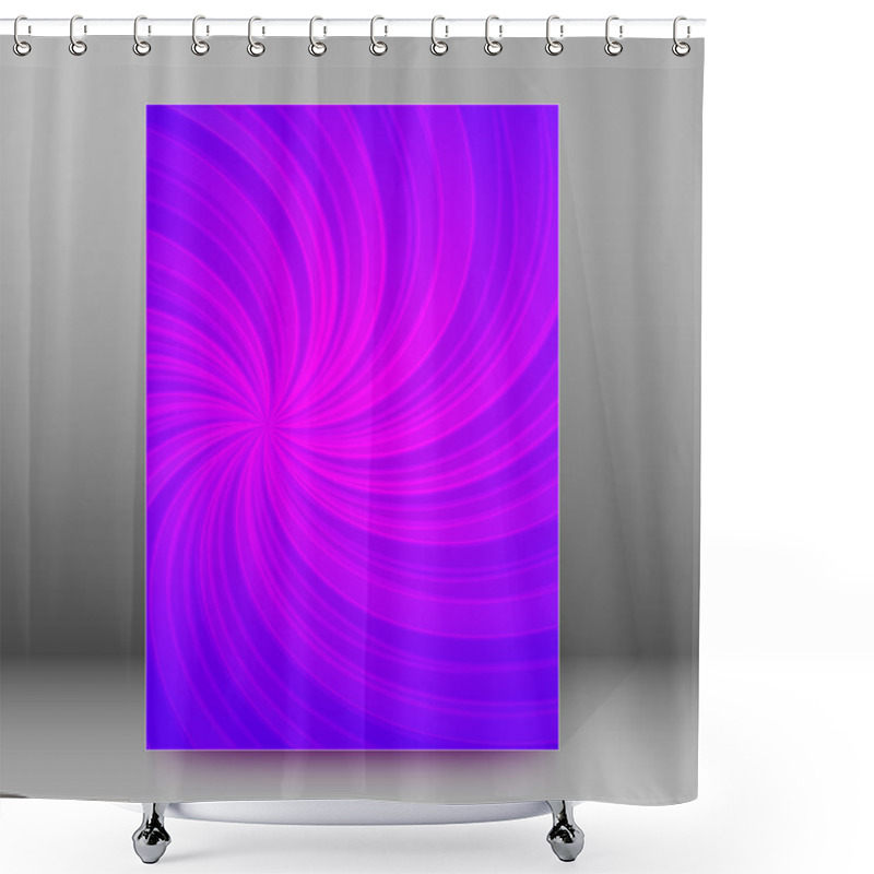 Personality  Brochure Cover Template Vertical Format Glowing Background32 Shower Curtains