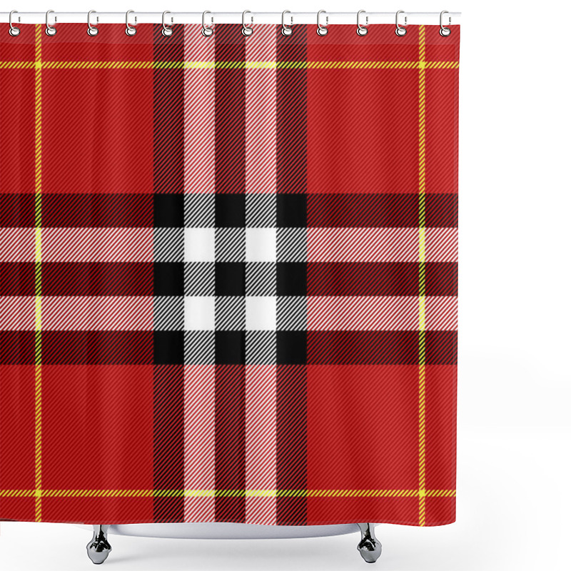 Personality  Tartan Pattern. Scottish Cage Background Shower Curtains