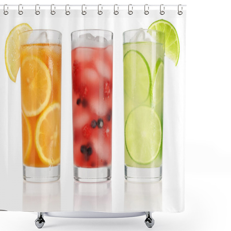 Personality  Summer Drinks With Ice Shower Curtains