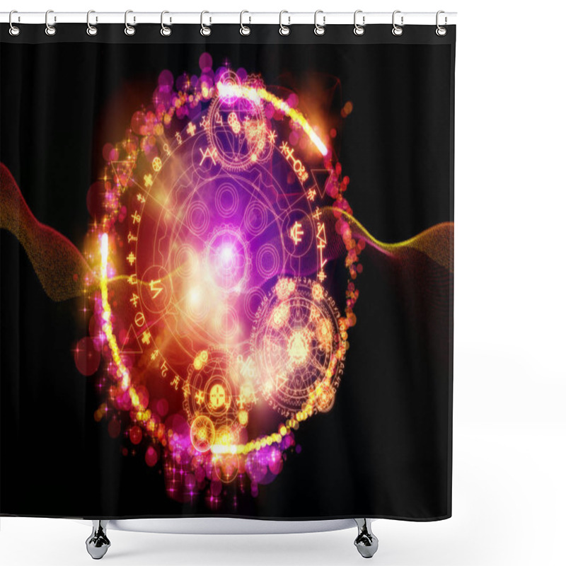 Personality  Occult Data Shower Curtains