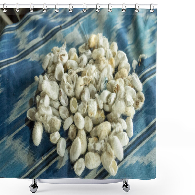 Personality  A Open Cocoon With A Silk Ropes Shower Curtains