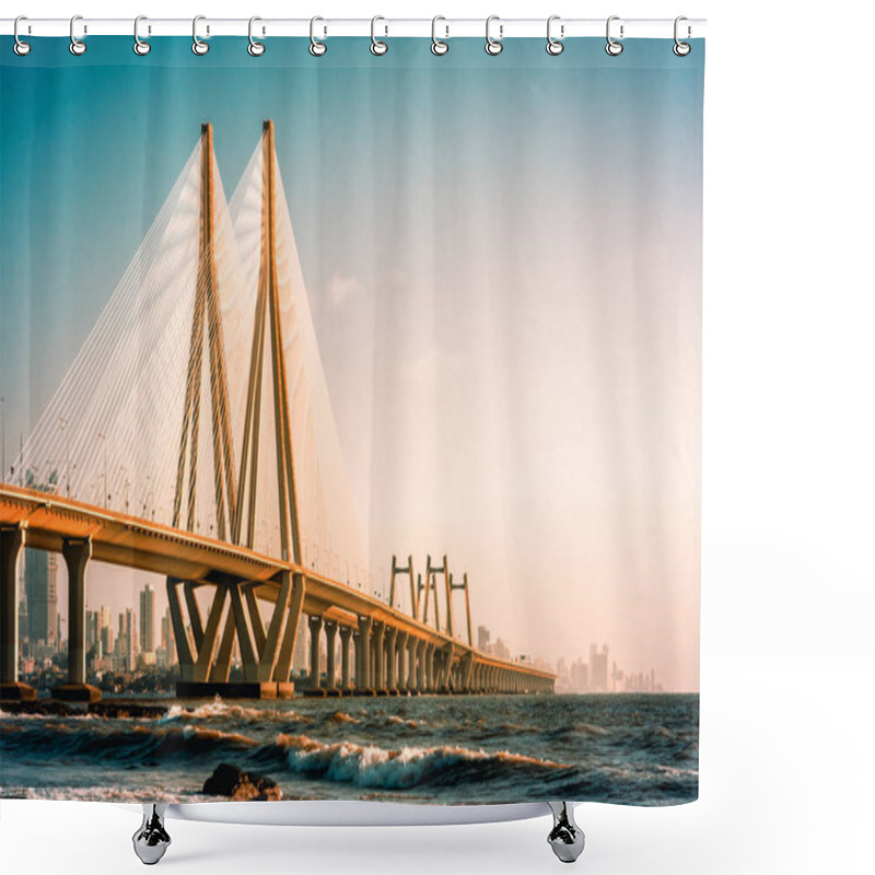 Personality  Bandra Worli Sealink, Mumbai Shower Curtains