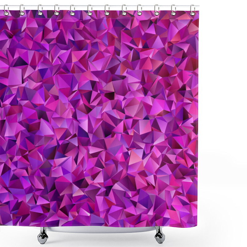 Personality  Vector Retro Polygonal Triangle Background Shower Curtains