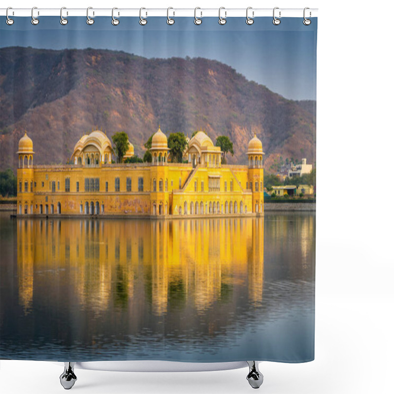 Personality  Jal Mahal Water Palace In The Middle Of The Man Sagar Lake At Ja Shower Curtains