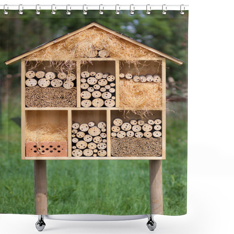 Personality  Insect Hotel In Free Nature Shower Curtains