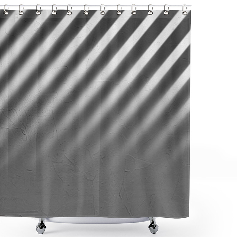 Personality  Gray Concrete Wall With Shadow Texture Shower Curtains