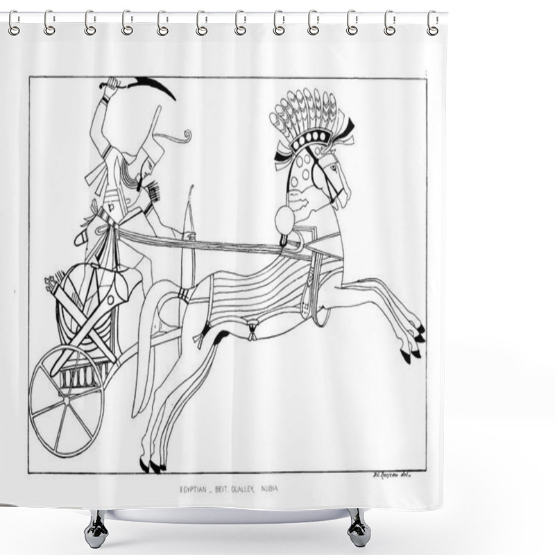 Personality  Horse Retro And Old Image. Shower Curtains