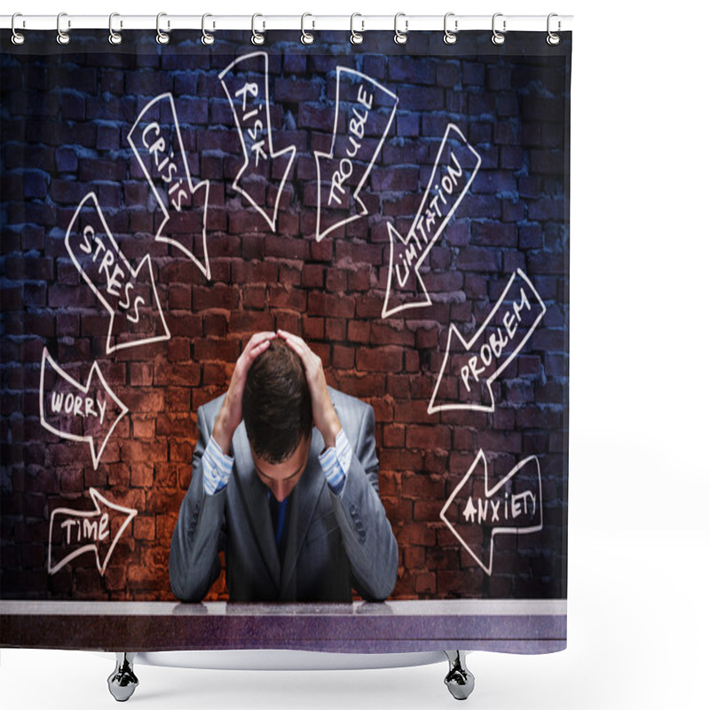 Personality  Crisis In Business Shower Curtains