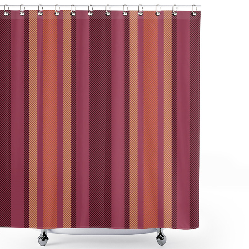 Personality  Striped Pattern Design Featuring Vertical Lines In Warm Autumnal Tones.  Perfect For Textile Prints, Website Backgrounds, Or Packaging. Shower Curtains