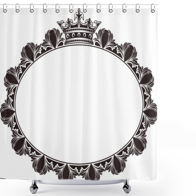 Personality  Kingly Frame - Vector Illustration Shower Curtains