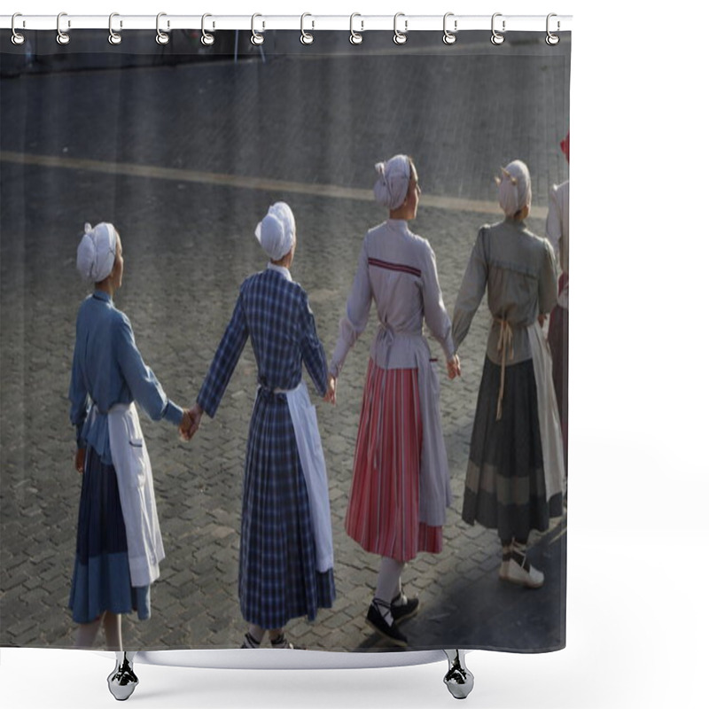 Personality  Basque Folk Dance Festival Shower Curtains