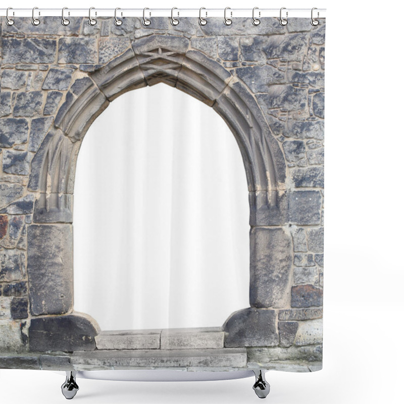 Personality  Gothic Stone Gate Shower Curtains