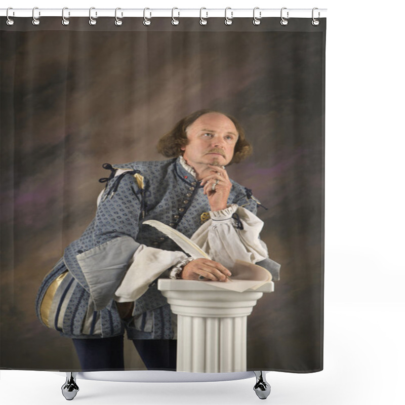 Personality  Shakespeare Thinking. Shower Curtains