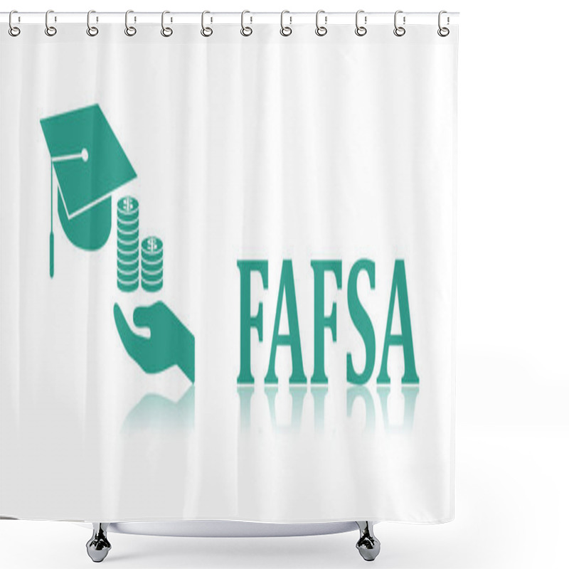 Personality  Illustration Of A Fafsa Concept Shower Curtains