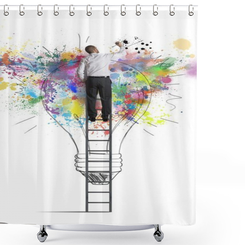 Personality  Creative Business Idea Shower Curtains