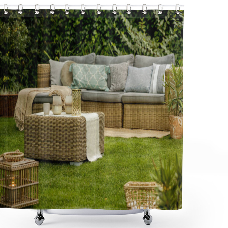 Personality  Lounge In Garden Shower Curtains