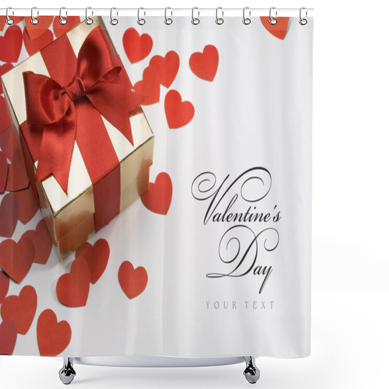 Personality  Valentine's Greeting Card Shower Curtains