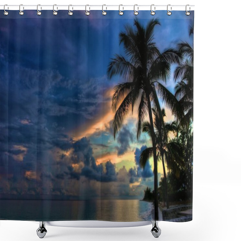 Personality  Sunset In The Bahamas Shower Curtains