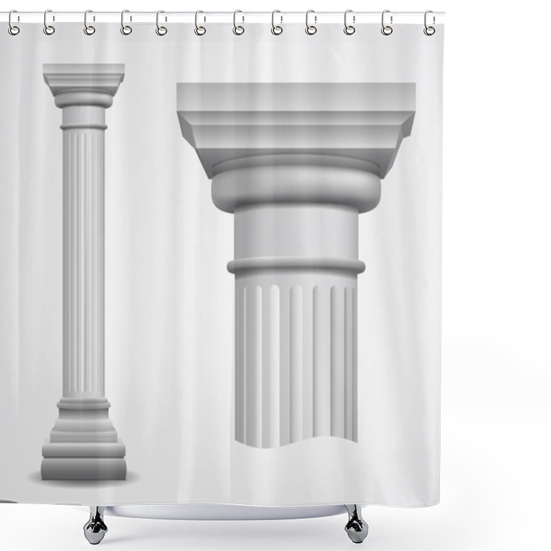 Personality  Ancient Column Shower Curtains