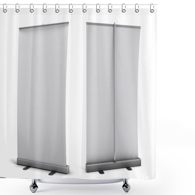 Personality  Rollup Rear View And Front View Shower Curtains