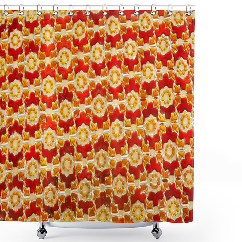 Personality  Red Moroccan Pattern Shower Curtains