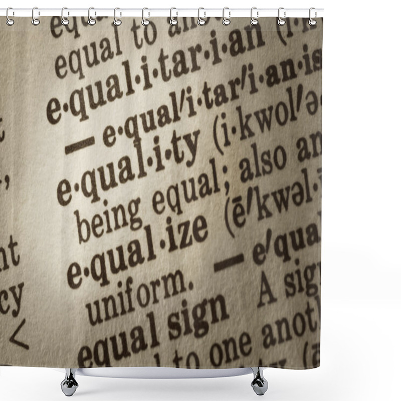 Personality  Definition Of Equality Shower Curtains