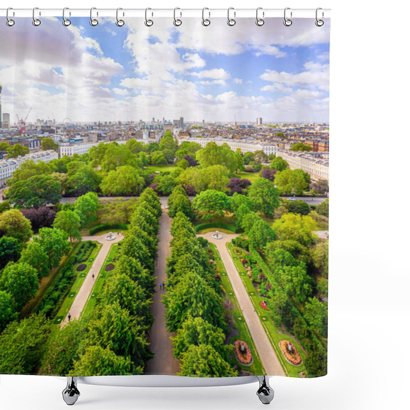 Personality  Aerial View Of Regents Park In London, UK Shower Curtains