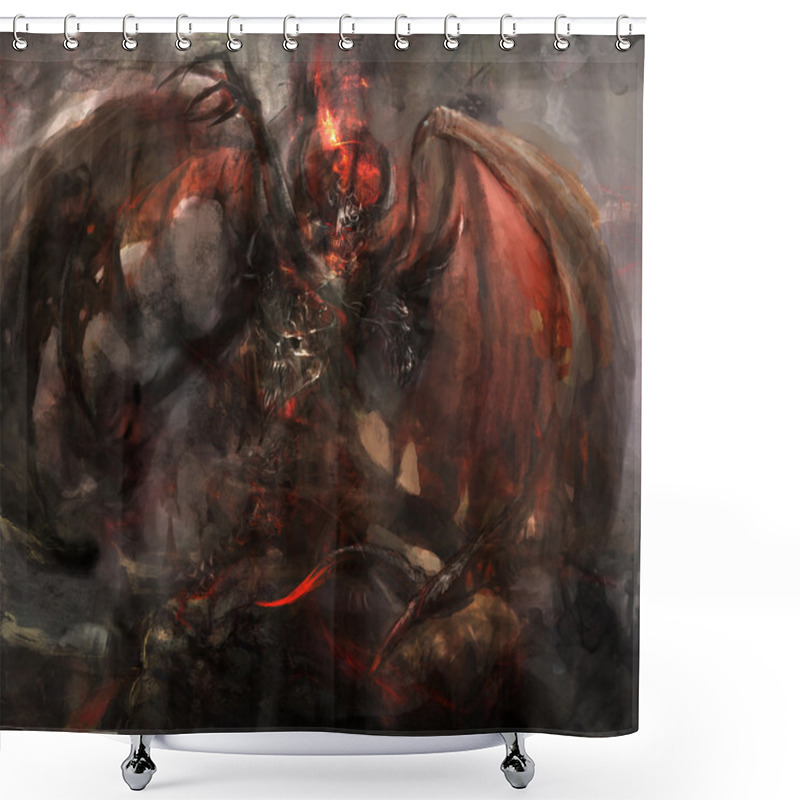 Personality  Shadow Shower Curtains