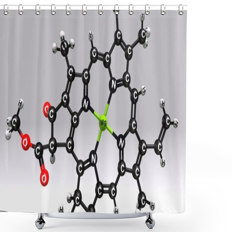 Personality  Chlorophyll A Molecular Structure Formula Shower Curtains