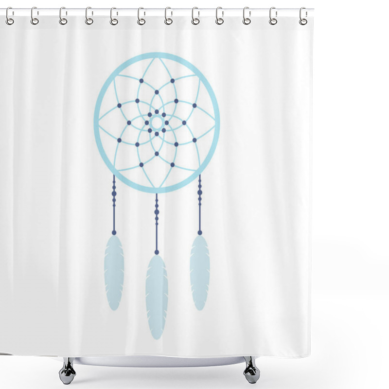 Personality  Dream Catcher Vector Icon Shower Curtains