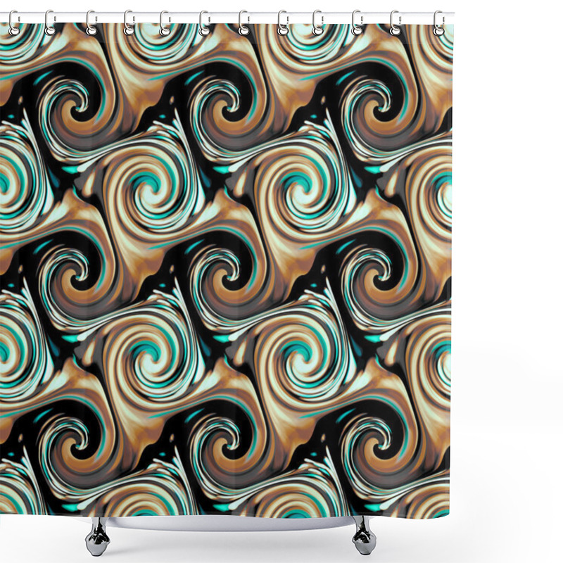 Personality  Seamless Twirls Abstract Shower Curtains