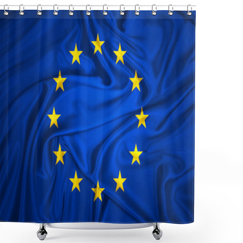 Personality  Flag Of Europe Shower Curtains