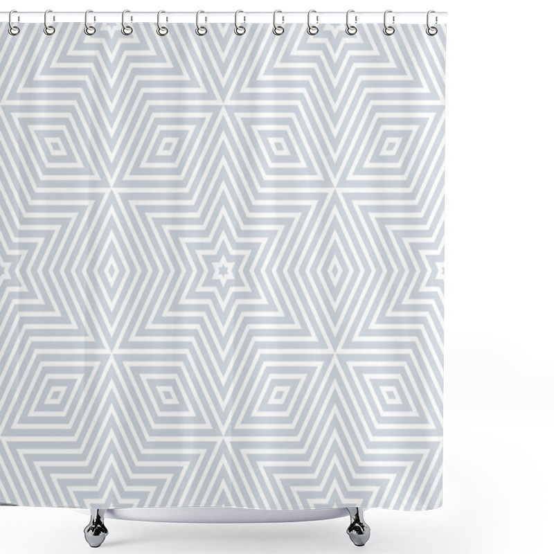 Personality  Seamless Geometric Stars And Diamonds Pattern. Shower Curtains