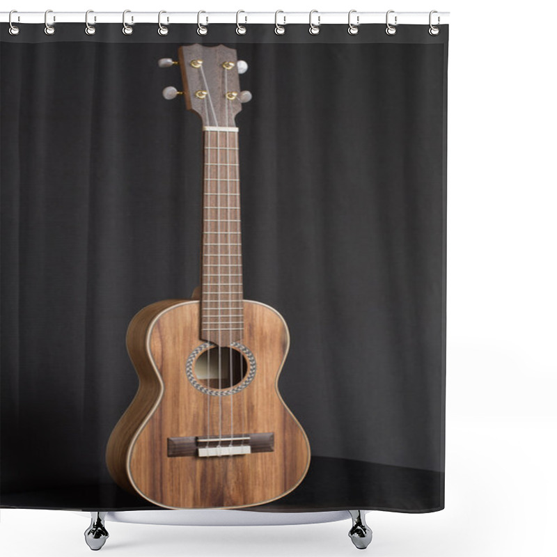 Personality  Wooden Ukulele 	Musical Instrument Shower Curtains