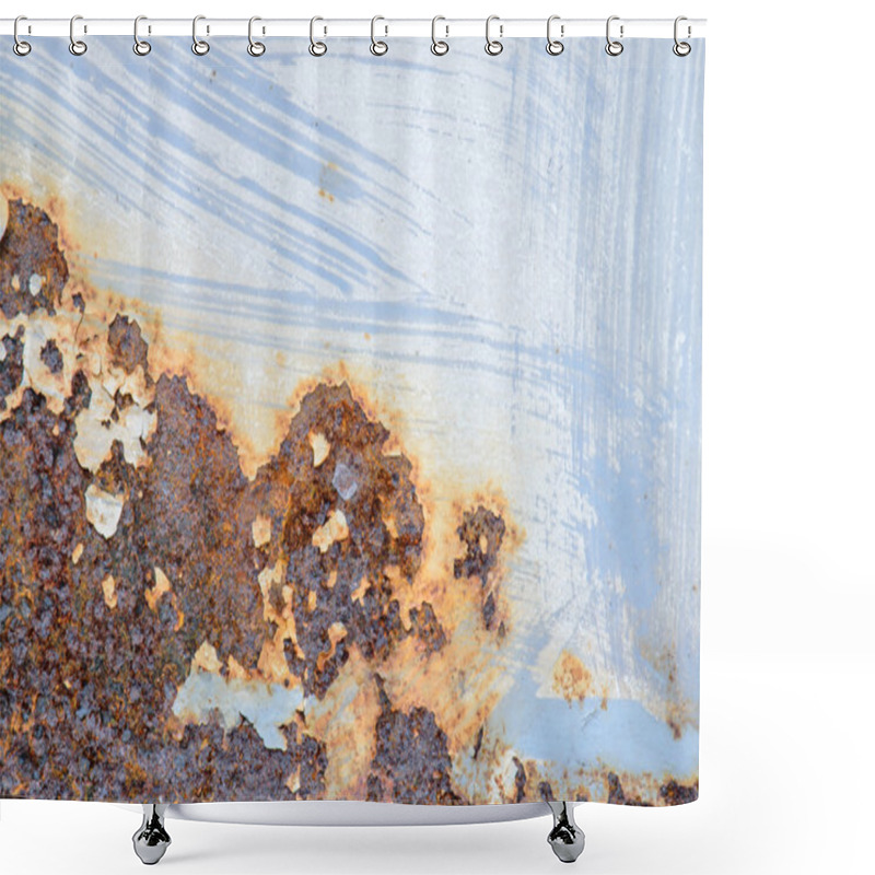 Personality  Steel Metal With Rust Shower Curtains