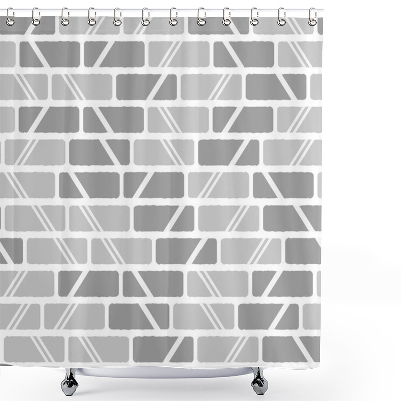 Personality  Seamless Tile Pattern Shower Curtains