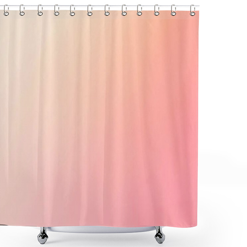 Personality  Soft Pink And Peach Gradient Minimalist Background Shower Curtains